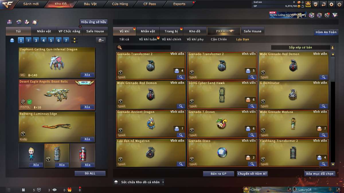 shop acc cf uy tin gia re